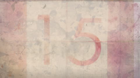 Countdown Animation with Artistic Background