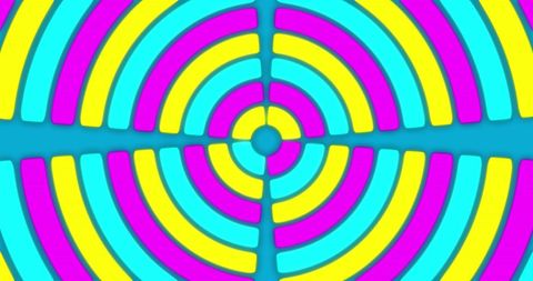 Neon Vibrant Concentric Circles Pattern - Download Free Stock Images Pikwizard.com