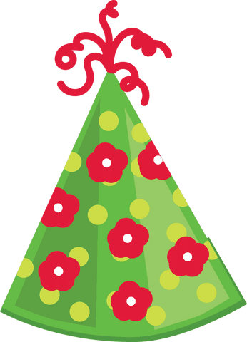 festive party hat with floral design on transparent background - Download Free Stock Videos Pikwizard.com