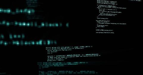 Floating Digital Code Data Visualization for Cybersecurity Theme - Download Free Stock Images Pikwizard.com