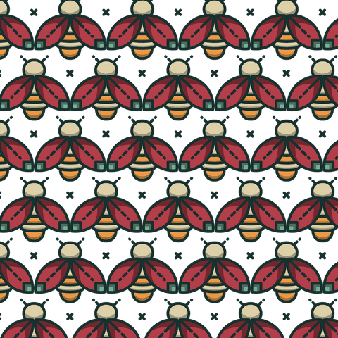 seamless bee pattern on transparent background - Download Free Stock Videos Pikwizard.com