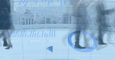 Abstract Digital Overlay of Business and Financial Analytics - Download Free Stock Images Pikwizard.com