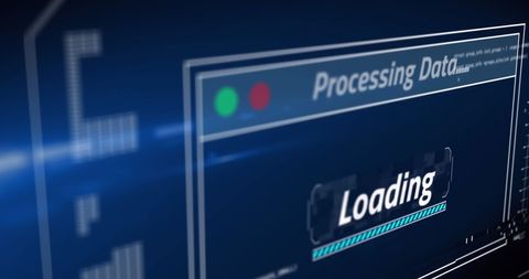 Futuristic Digital Interface with Data Processing and Loading Concept - Download Free Stock Images Pikwizard.com