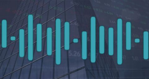 Digital Financial Data Overlay in Cityscape