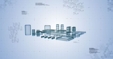 Conceptual Digital Interface with Data Processing Elements - Download Free Stock Images Pikwizard.com