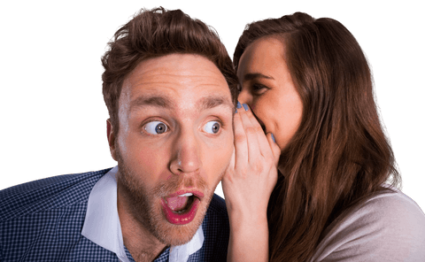 young woman whispering secret to surprised friend transparent - Download Free Stock Videos Pikwizard.com