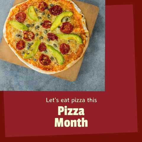 Vegetarian Pizza for Celebration and Enjoyment - Download Free Stock Templates Pikwizard.com