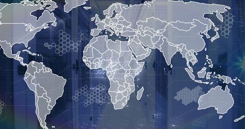 Global Data Connections Concept with World Map and Coding - Download Free Stock Images Pikwizard.com