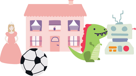 illustration of dollhouse, toys and football on transparent background, childhood play - Download Free Stock Videos Pikwizard.com