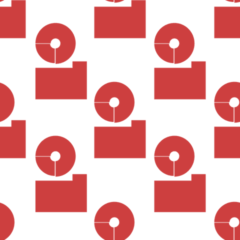 Red Disc and Block Pattern on Transparent Background is Repeating Seamlessly - Download Free Stock Videos Pikwizard.com
