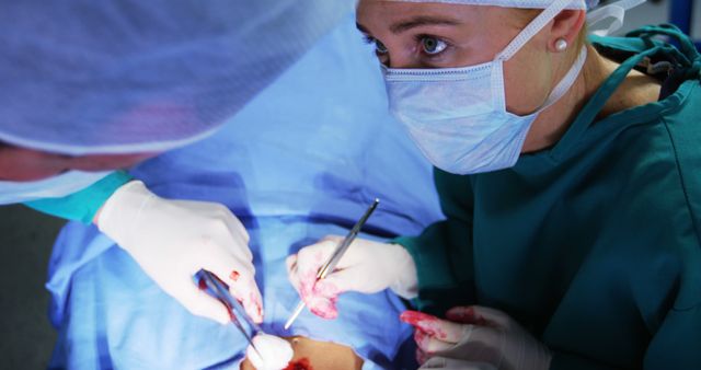 Focused Medical Team Performing Surgery in Operating Room - Download Free Stock Images Pikwizard.com