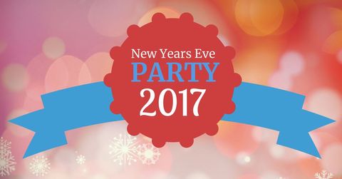 Festive New Year's Eve Party Invitation Template - Download Free Stock Templates Pikwizard.com