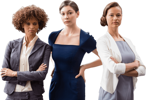 transparent businesswomen trio promoting strength and confidence - Download Free Stock Videos Pikwizard.com