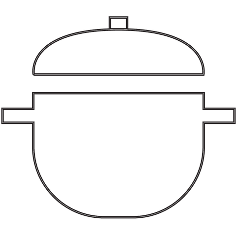 transparent outline of pot with lid for culinary design - Download Free Stock Videos Pikwizard.com