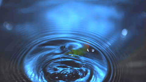 Jalapeno Pepper Splashing into Water Abstract