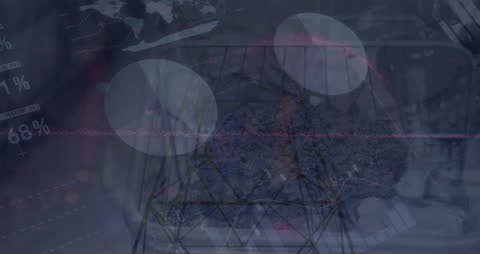 Digital Animation of Global Data with Electric Pylon Overlay