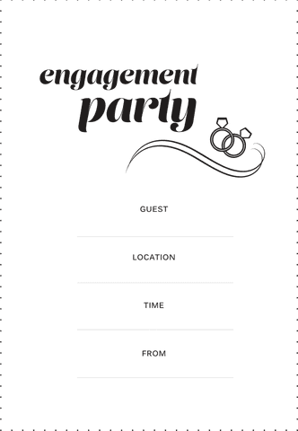 Engagement Party Invitation with Transparent Background - Download Free Stock Videos Pikwizard.com