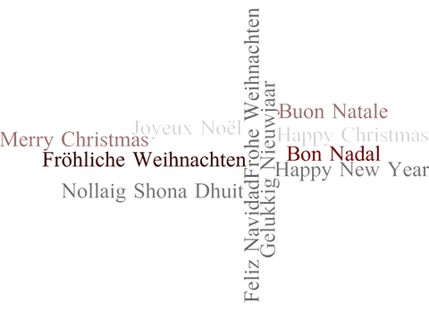 transparent christmas greetings in multiple languages design - Download Free Stock Videos Pikwizard.com