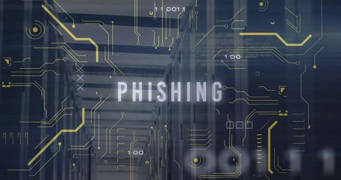 Digital Circuit Patterns Highlighting Phishing Threats - Download Free Stock Images Pikwizard.com