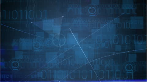 Abstract Digital Data Connectivity Concept