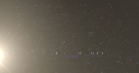 Abstract Digital Light Spots on Black Background