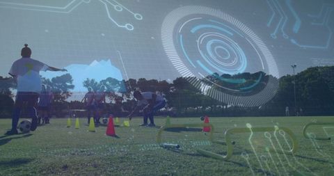Cutting-edge technology enhancing soccer training outdoors