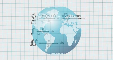 Global Mathematics Education Concept with Equations - Download Free Stock Images Pikwizard.com
