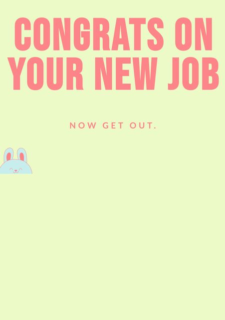 Humorous New Job Congratulations Greeting - Download Free Stock Videos Pikwizard.com