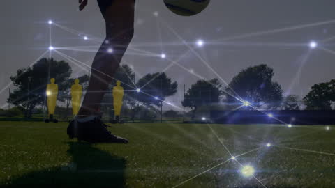 Digital Interfaces Enhancing Soccer Training with Shining Demonstrations
