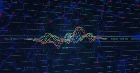 Abstract Financial Data Visualization with Multicolored Graphs - Download Free Stock Images Pikwizard.com