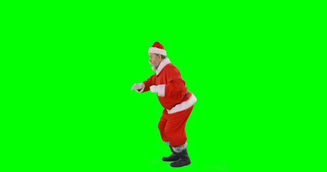 Santa Claus Dancing on Green Screen - Download Free Stock Images Pikwizard.com