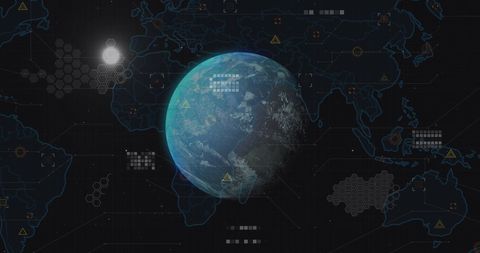 Digital Visualization of Data Processing and Global Connectivity - Download Free Stock Images Pikwizard.com