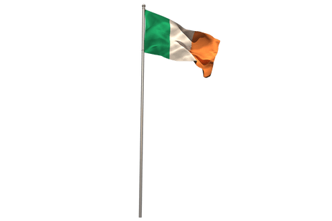 irish flag waving on transparent background - Download Free Stock Videos Pikwizard.com