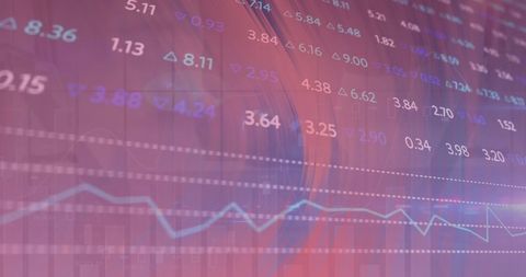 Global Data and Financial Trends with Digital Interface - Download Free Stock Images Pikwizard.com