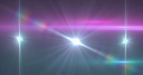 Hypnotic Lens Flare on Purple Background for Design Concepts