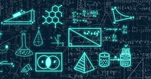 Mathematical Formulas and Diagrams on Dark Background - Download Free Stock Images Pikwizard.com