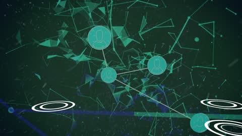 Animated Digital Network of Data Connections