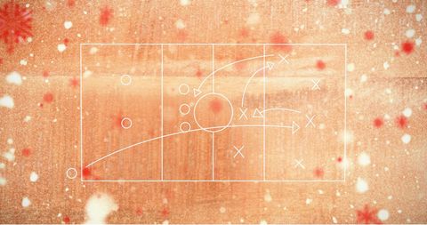 Intricate strategy plan on abstract background