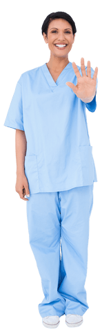 smiling nurse in scrubs transparent background - Download Free Stock Videos Pikwizard.com
