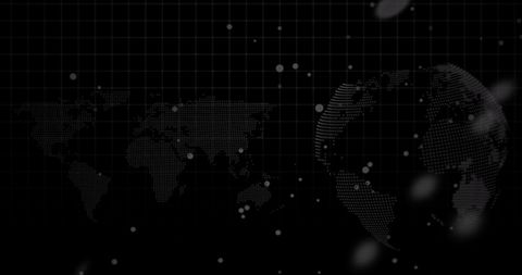 Digital Data Visualization on Black Background - Download Free Stock Images Pikwizard.com