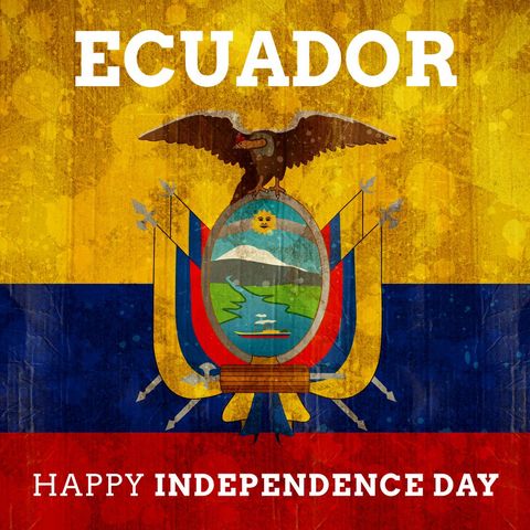 ecuador national flag celebration graphic for independence day - Download Free Stock Templates Pikwizard.com