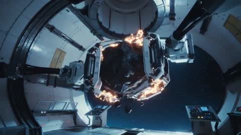 Robotic Arms Capturing and Cutting Asteroid in Orbital Capture Bay