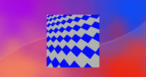 Abstract Geometric Animation with Vibrant Background