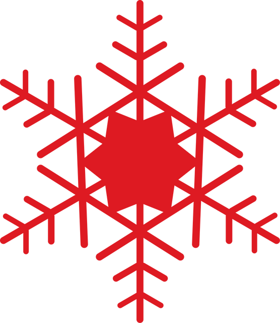 Big Red Snowflake PNG Illustration on Transparent Background - Download Free Stock Videos Pikwizard.com