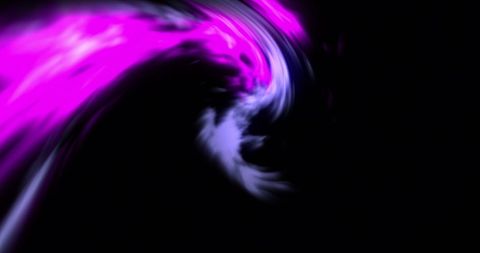 Violet Light Trails Over Dark Background