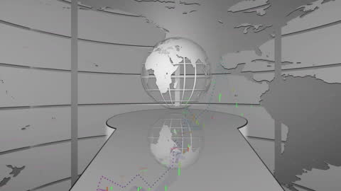 Digital Globe and Financial Data Visualizing Global Finance Trends