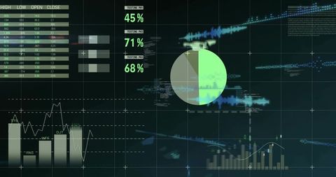 Comprehensive Digital Analytics Dashboard with Graphs and Stats