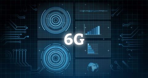 6G Technology Concept with Data Screens and Digital Interface - Download Free Stock Images Pikwizard.com
