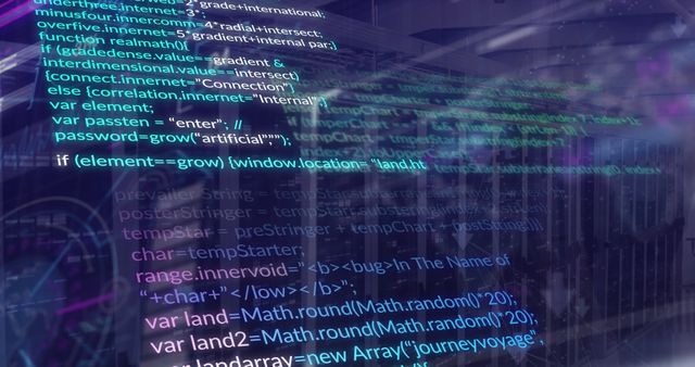 Complex Programming Code on Computer Screen in Data Center - Download Free Stock Images Pikwizard.com
