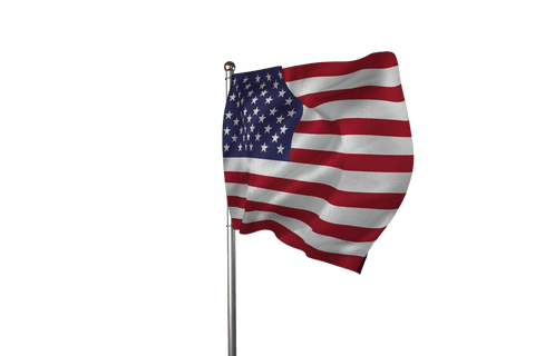 usa flag waving on transparent background illustration - Download Free Stock Videos Pikwizard.com